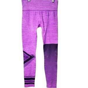 YEBA‎ Womens Leggings Small Purple Ombre Exercise Fitness Casual Athletic Yoga